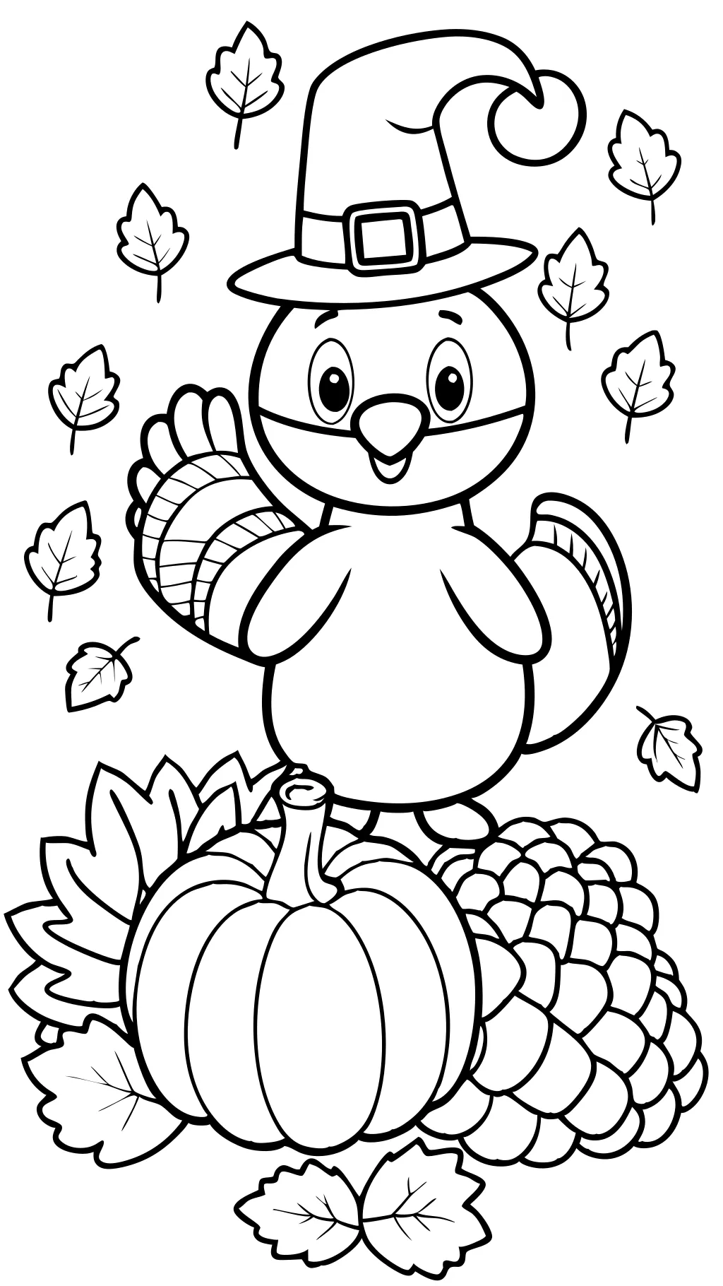 coloriages de Thanksgiving pour enfants